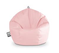 HAPPERS Puff Pelota Infantil y Juvenil de Polipiel | Sillón Ligero y Cómodo para Niños | Fácil de Limpiar para Habitación o Zona de Juegos | 60x60x60 cm - Rosa