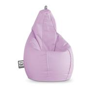HAPPERS Puff Pera para Salón y Dormitorio con Relleno | Polipiel Alta Resistencia | Sillón Relax Ergonómico Infantil y Juvenil | Puff para Leer y Jugar | Lavanda 130x75 XL