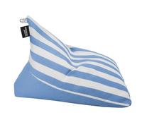 HAPPERS Puff Pirámide Toldotex Talla M con Relleno Incluido | Asiento Infantil y Juvenil para Exterior e Interior | Relax Ergonómico para Terraza, Jardín y Salón | Cielo