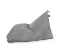 HAPPERS Puff Pirámide XL Naylim Mate Gris Claro para Exterior con Relleno Incluido