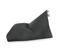 HAPPERS Puff Pirámide XL Naylim Mate Gris para Exterior con Relleno Incluido