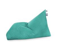 HAPPERS Puff Pirámide XL Naylim Mate Turquesa para Exterior con Relleno Incluido