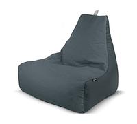 HAPPERS Puff Sillón Naylim Mate con Relleno Incluido para Exterior e Interior Transpirable y Resistente| Asiento Relax Ergonómico para Terraza, Jardín y Salón | 85x80x90 cm Gris