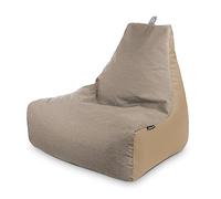 HAPPERS Puff Sillón Naylim Mate con Relleno Incluido para Exterior e Interior Transpirable y Resistente| Asiento Relax Ergonómico para Terraza, Jardín y Salón | 85x80x90 cm Beige