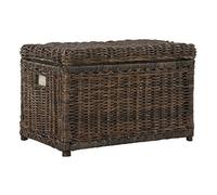 happimess HPM9002A Elijah Baúl Almacenaje Mimbre 76 cm para casa, dormitorio, sala de estar, pasillo, Marrón