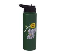 Happiness Is Being A Mom Elephant Lover Mother's Day Stainless Steel Insulated Water Bottle