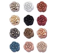 HAPPOW 12 imanes de hiyab extra fuertes, clips magnéticos para ropa, broche sin pines para bufandas e hiyabs, agarre invisible sin enganches, fácil de usar para chales, cortinas, sujeción segura