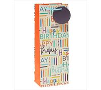 Happy Birthday Candles 689200 - Bolsa de regalo con etiqueta para envolver regalos