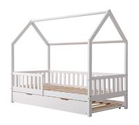 Cama de madera para niños marceau blanco 197×98×162 cm