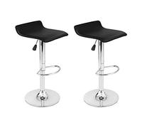 Happy Garden Eddy - Juego de 2 taburetes de Bar, Color Negro