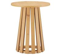 Mesa auxiliar redonda estilo escandinavo de madera liv