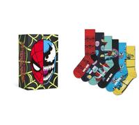Happy Socks Calcetines MARVEL™ Spider-Man 6-Pack Gift Set Algodón Unisex Negro 36-40