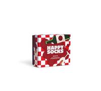 Happy Socks Pack de 2 Calcetines - Calcetines con Temática de Vino para Amantes del Vino - Caja de Regalo Divertida para Navidad y Cumpleaños