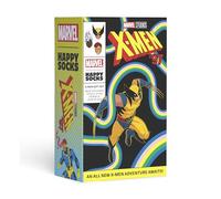 Happy Socks X Marvel Edition - Calcetines de algodón en divertidas cajas de regalo, Marvel X-Men - Pack de 3 cajas de regalo, 36-40