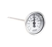 Happyaer - Termómetro de tubo bimetálico de 50/100/150/200/300℃, medidor de temperatura de metal para uso industrial en tuberías