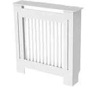 Happyment: Kit de renovación para radiadores – 78x92 cm – MDF – Paneles verticales – Diseño elegante – Blanco