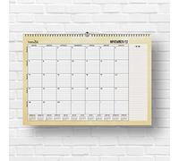 HappyMots Agenda mensual 2023 | 32 x 47 cm | Calendario de pared | 16 meses - de septiembre de 2022 a diciembre de 2023 | Espacio para escribir y notar | Cómodo, práctico y motivador.