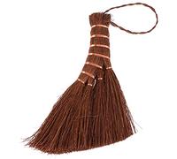 Happyyami 1 Pc Mini Escoba Marrón De Mimbre De Escobas Escoba De Limpieza Escoba para Limpiar Mesas Escoba Pequeña Natural De Madera Mano Casa Alambre De Cobre Niño Manejar Escritorio