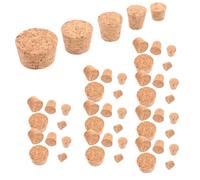 Happyyami 50piezas Tapones de Madera para Botellas de Vino Tapa de Corcho para Botellas de Vidrio Tapon de Corcho para Vino Cava y Licores Incluidos