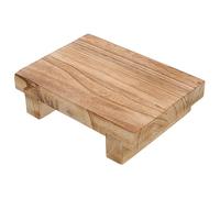 Happyyami Elevador De Madera Para Taburetes De Cocina Comedor Taburete Para Sentarse Taburete Pequeño De Madera Dura Taburete Decorativo Pedestal Decorativo Taburete Bajo Taburete De