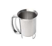 Happyyami Embudo Dispensador de Acero Inoxidable para Cocina Casera, Herramienta Práctica para Repartir Masa de Panqueques y Magdalenas en Bar o Cocina