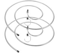 Happyyami Percha Espiral de Acero Inoxidable, 2 Piezas con Estilo Ahorrador de Espacio y Reutilizable, Adecuada para Colgar Sábanas y Toallas en Ambientes Domésticos Varios Estilos