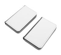 Happyyami Tarjetero Magnético de Pu para Tarjetas de Negocios, Estuche Negro con Cierre Magnético y Almacenamiento Múltiple, 2 Piezas para Uso en Conferencias y Desplazamientos Diarios