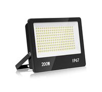 HAPYLUMI Foco LED Exterior 200W, 20000LM Luces 6500K Blanco Frío, Proyector IP67 Impermeable, Luz de Seguridad para Terraza Jardín Patio