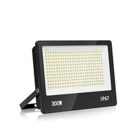 HAPYLUMI Focos Led Exterior 300W, 30000LM Blanco Frío Proyector LED Exterior, Flood Light Luz 6500K IP67 Impermeable Luz para Jardín Patio Yarda Estadio