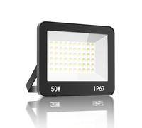 HAPYLUMI Focos Led Exterior 50W, 5000LM Foco LED Floodlight 6500K Blanco Frío, Proyector LED Exteriores IP67 Impermeable Luz de Seguridad Exterior para Terraza Jardín Patio Garaje