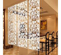HarBin-Star Divisor de medio ambiente 12 paneles separador separador para colgar paneles de PVC para casa Hotel Bar 40 x 40 cm