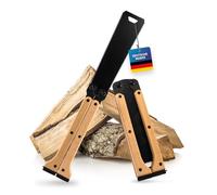 HARDTWERK Sierra japonesa Congo - Dos lados de corte y hoja de acero SK5 - ideal como sierra para carpintería precisa y uso en exteriores | La sierra de podar es plegable, ideal para cortes