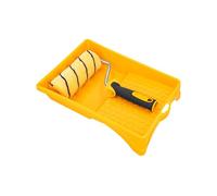 Hardy Working Tools - Kit de Pintura: Rodillo 18 cm Ø48 mm + Montura con Mango Bimaterial + Bandeja - Funda Hardstar de Poliéster Pelo 13 mm para Pintar Paredes y Techos