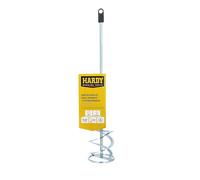 Hardy Working Tools - Varilla Mezcladora de Obra, Pintura y Yeso 80 x 400 mm - Accesorio Batidora para Colla y Mortero - con Vástago HEX 8 mm - en Acero Galvanizado