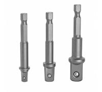 Harilla 3 Piezas Adaptador Vaso Vástago Hexagonal 6,3 Mm Versátil Adaptador Vaso Bola Rención para Trabajos Instalación, SET Largo