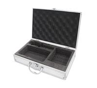 Harilla Caja de herramientas de aluminio portátil, con revestimiento de esponja Estuche de transporte resistente Caja de instrumentos Estuche