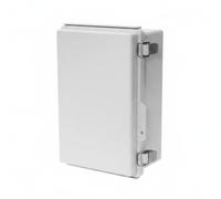 Harilla Caja Estanca Impermeable Caja de Conexiones Gabinete Eléctrico Armario de Control con Tapa a Presión y Opción de Tapa, Gris, 280x190x140mm