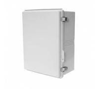 Harilla Caja Estanca Impermeable Caja de Conexiones Gabinete Eléctrico Armario de Control con Tapa a Presión y Opción de Tapa, Gris, 350x250x150mm