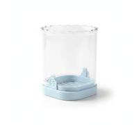 Harilla de Verduras Rebanadora Mandolina con Cuerpo Transparente y Rejilla de Acero Inoxidable Diseño Compacto para Encimera Adecuado para Cocina Rápida, Array, Azul Claro