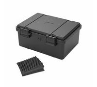 Harilla Maletín IP67 Caja de Herramientas Equipo, JSJM1409T Negro con Esponja, Dimensiones Internas 140 90 94 Mm, Dimensiones Externas 158 122 102 Mm