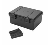 Harilla Maletín IP67 Caja de Herramientas Equipo, JSJM2115T Negro Con Esponja, Dimensiones Internas 210 150 94 Mm, Dimensiones Externas 228 182 102 Mm