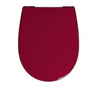 Haro - Asiento de inodoro Passat c0202y con tapa de cierre y para desagüe Bisagra de acero inoxidable), 1 pieza, rojo, 527905