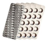 harren24 Pastillas de prueba para fotómetros DPD 1 Cloro, DPD3, DPD4 Oxígeno Activo, Alcalinidad M, CYA, Rojo Fenol Valor en pH Comprobador de agua de piscina 50/100/250/500x (Phenol Red / 50x)