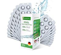 harren24 Pastillas de prueba (Rapid) Combi Valor en pH (Rojo Fenol), Cloro libre brome (DPD1) Comprobador de agua de piscina, 2x30, 2x50, 2x100, 2x250 pieza (2x100 Pastillas)