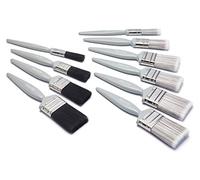 Harris Essentials - Juego de 10 Pinceles de Pintura de emulsión para Paredes, techos y carpintería, 0, 1 x 1,5, 1 x 1,5, 1 x 1, 2 x 1,5, 2 x 2 x 2