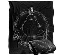 Harry Potter Deathly Hallows Glow Manta súper Suave con Tacto Sedoso - 152 x 127 cm