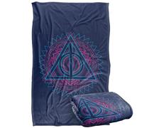 Harry Potter Deathly Hallows Tech Manta súper Suave con Tacto Sedoso - 91 x 147 cm