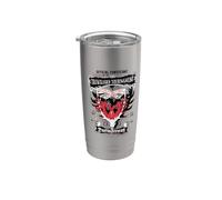 Harry Potter Durmstrang Crest Vaso térmico de acero inoxidable de doble pared