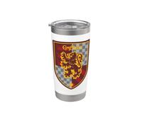 Harry Potter Gryffindor Shield Crest Vaso térmico de acero inoxidable de doble pared