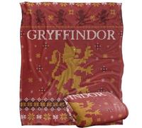 Harry Potter Gryffindor Ugly Christmas Sweater Manta súper Suave con Tacto Sedoso - 152 x 127 cm